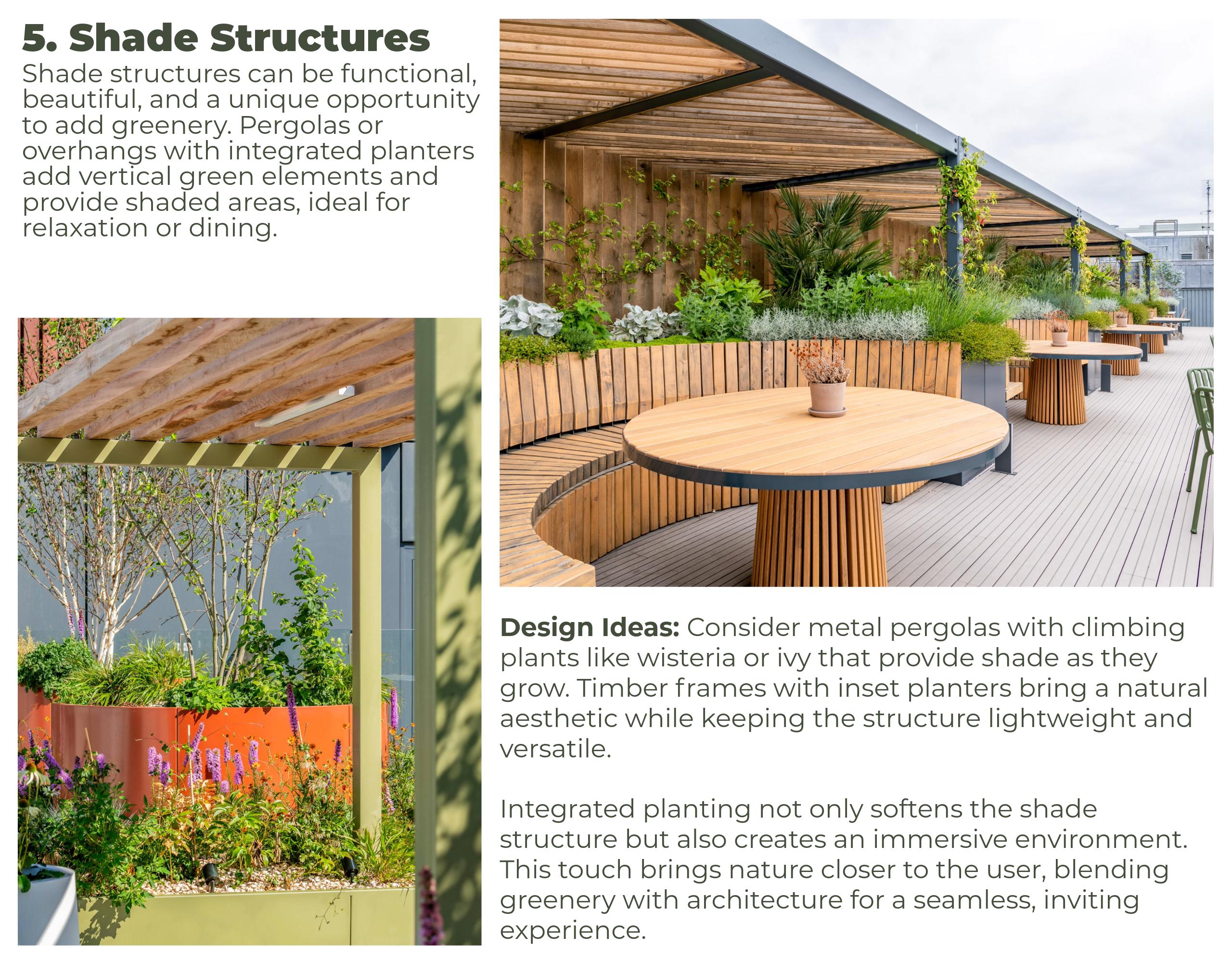  shade structures, imaginative roof terrace ideas